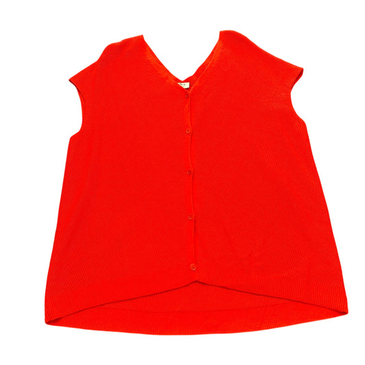 AKRIS PUNTO ORANGE KASHMIR WOOL KNIT SWEATER 100 SZ 10