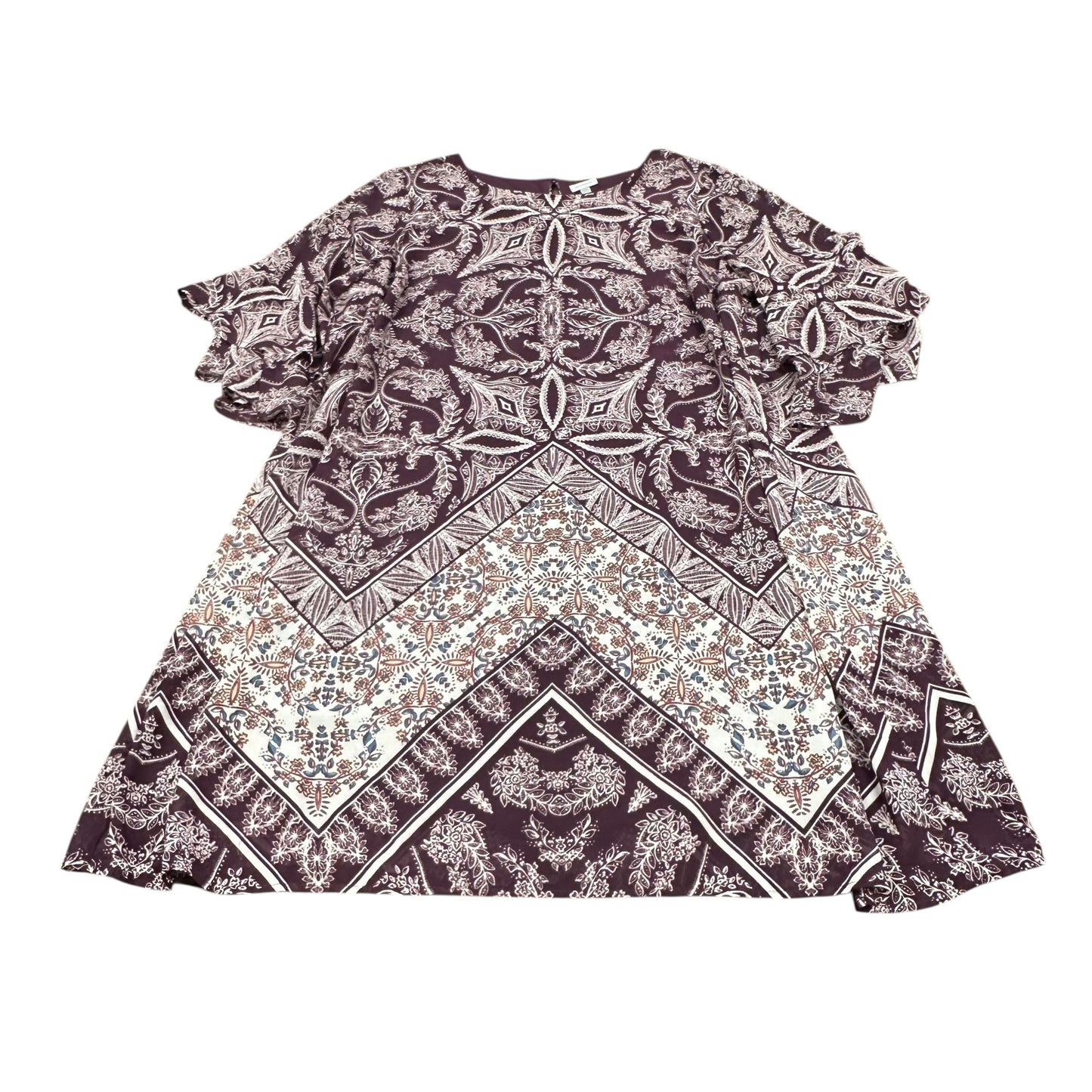 AVENUE PURPLE BEIGE DRESS SZ 22/24