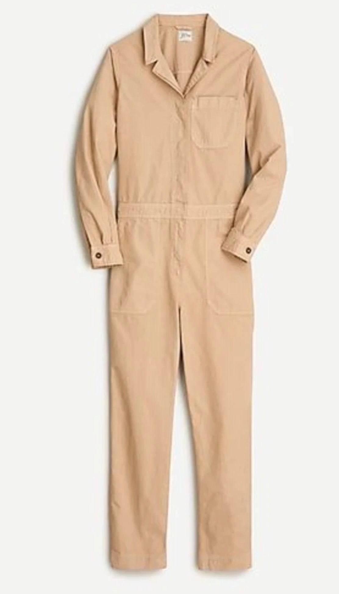 J CREW TAN CHINO UTILITY COVERALLS JUMPSUIT NWT 249 SZ 8