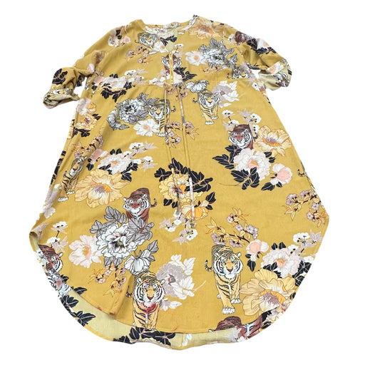 LORALETTE TIGER YELLOW DRESS 100 sz 22/24
