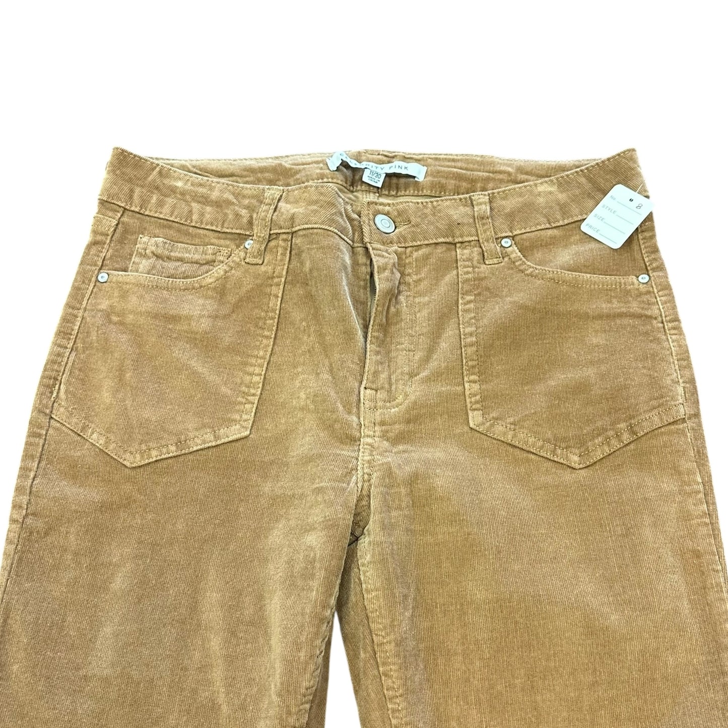 CELEBRITY PINK BROWN FLARE CORDUROY PANTS 8 Sz 11/30