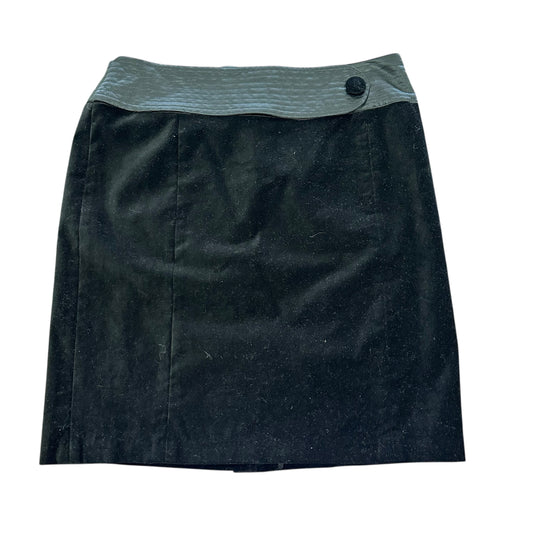 BAHNAZ SARAFPOUR FOR TARGET BLACK CRUSHED VELVET SKIRT 118 SZ 7