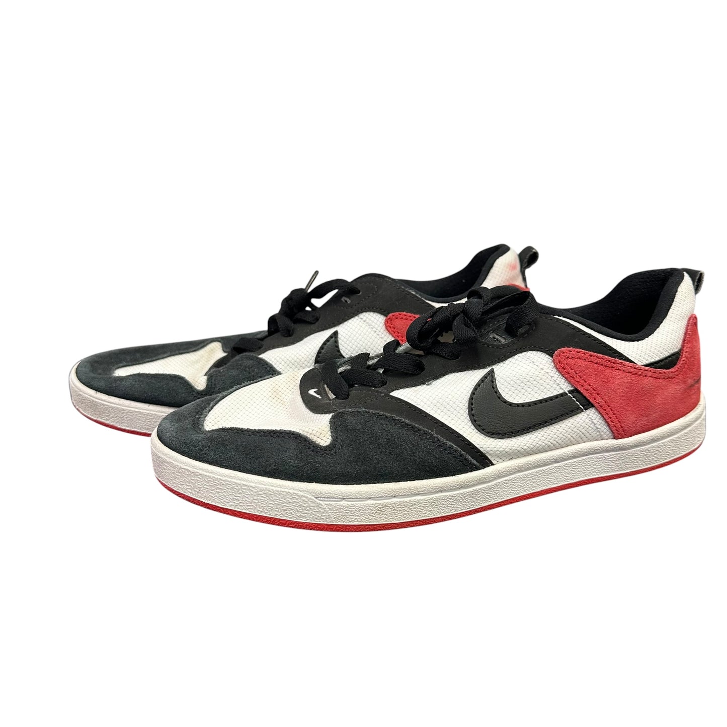 NIKE SB BLACK RED WHITE SNEAKERS 56 SZ 9.5