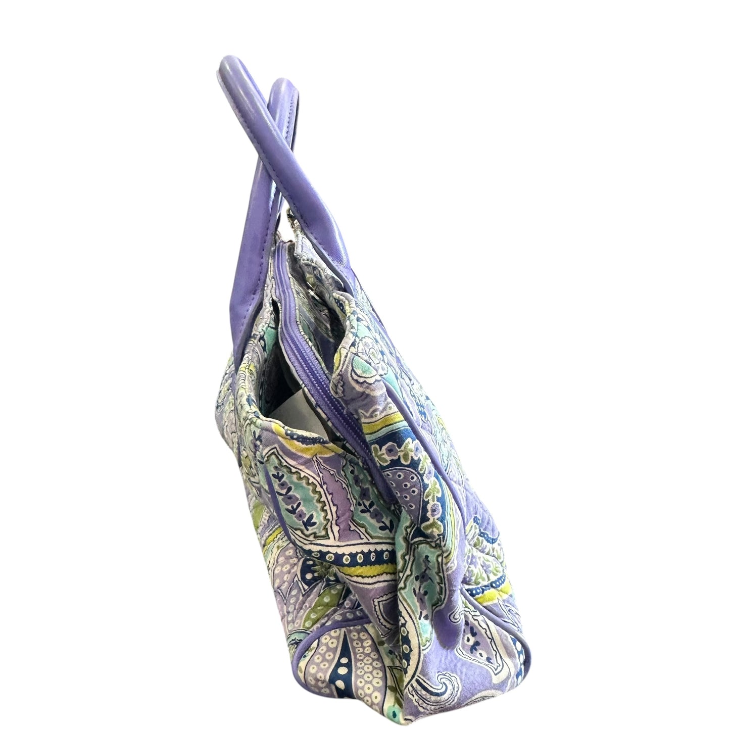 VERA BRADLEY LAVENDER PAISLEY HANDBAG 258 OS