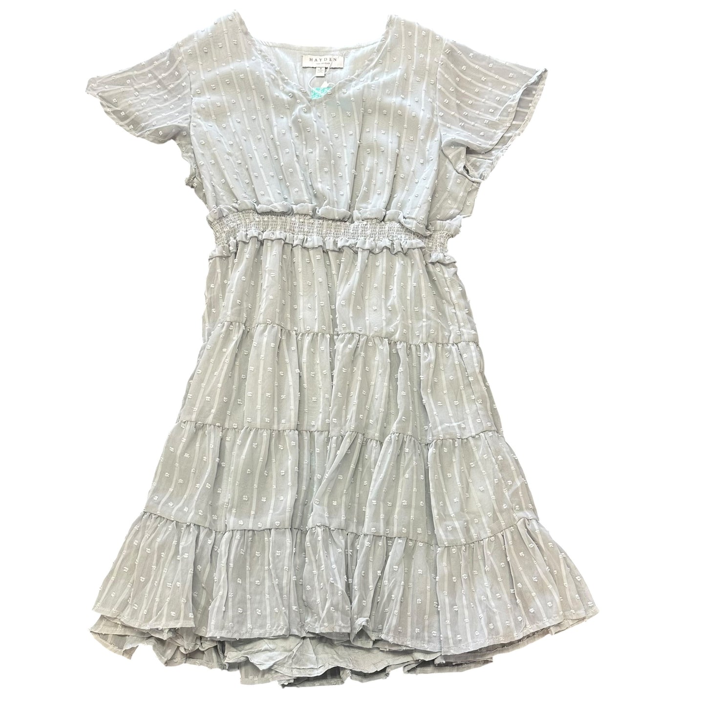 HAYDEN SEAFOAM GREEN SWISS DOT TIERED DRESS NWT 263 SMALL