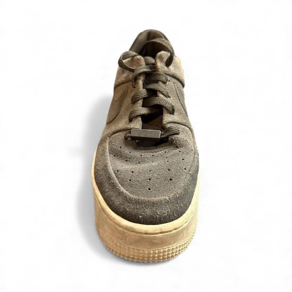 NIKE AIR FORCE 1 GRAY SUEDE SNEAKERS SZ 9