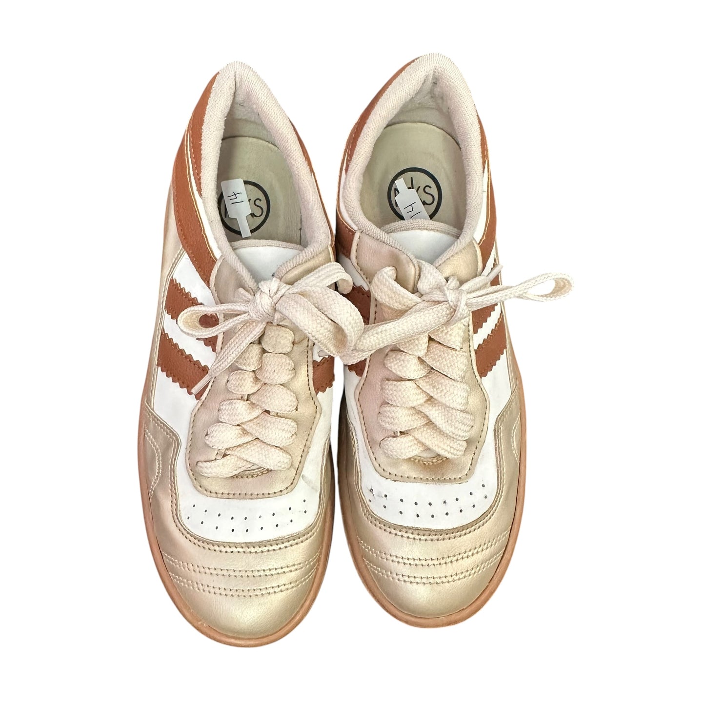 MKS BEIGE BROWN SNEAKERS 14 SZ 7