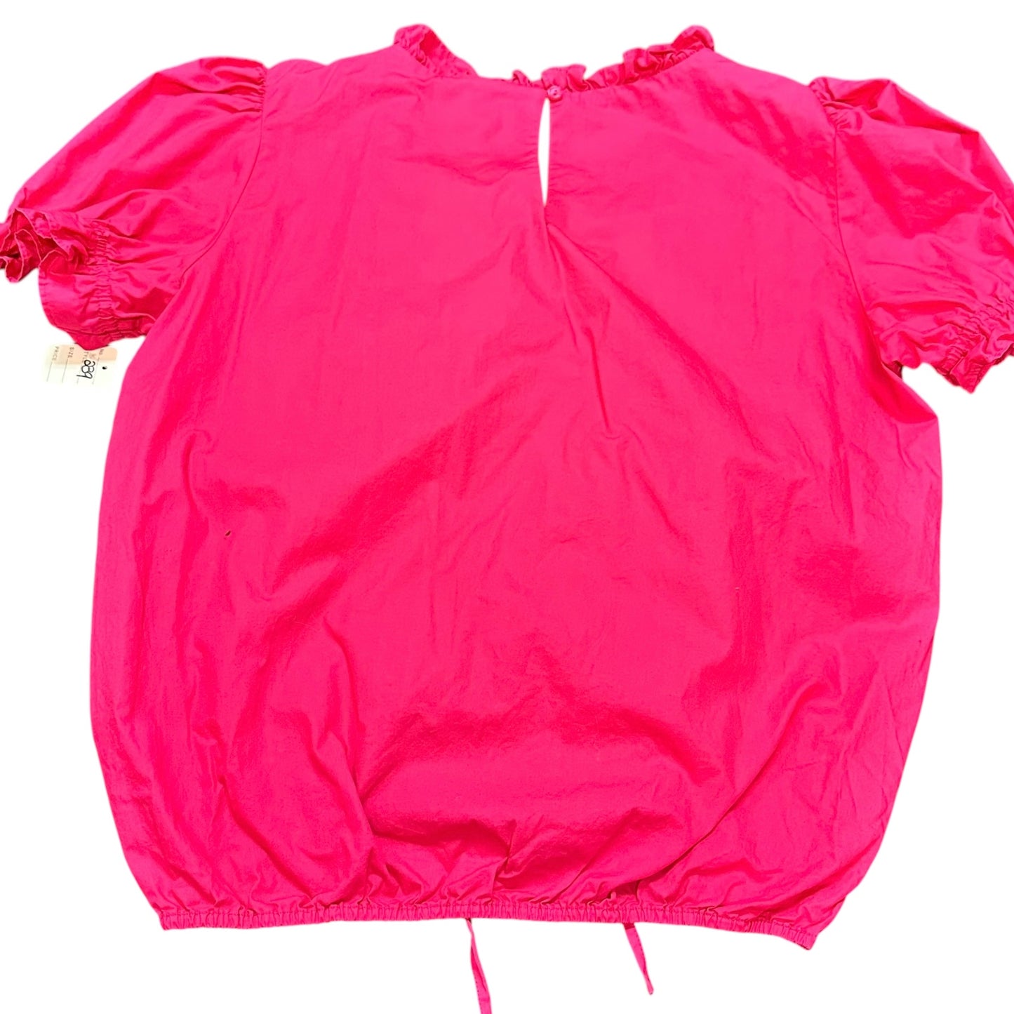 BIBI PINK RUFFLE ROUCHED BLOUSE 239 XL