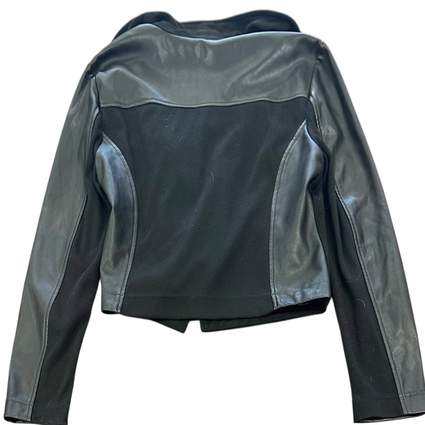 BAGATELLE BLACK FAUX LEATHER JACKET 158 SMALL