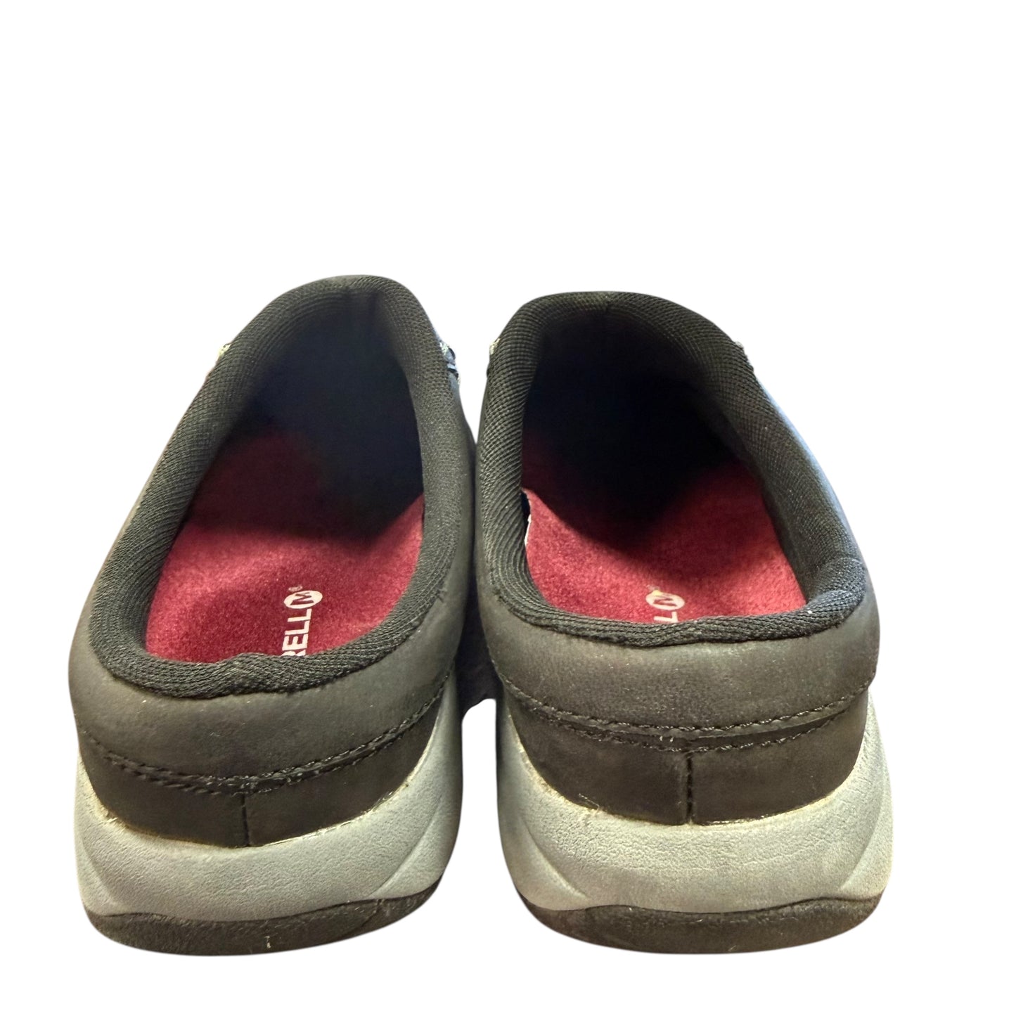 MERRELL PERFORMANCE SLIP ON MULE BLACK GRAY 39 SZ 7.5