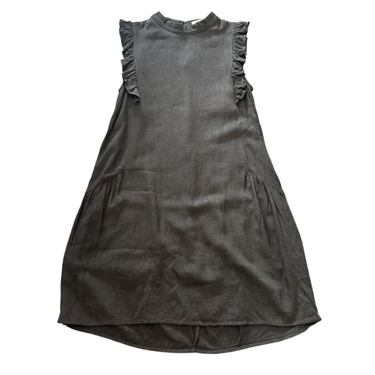 MOD REF BLACK DRESS RUFFLES 44 SMALL