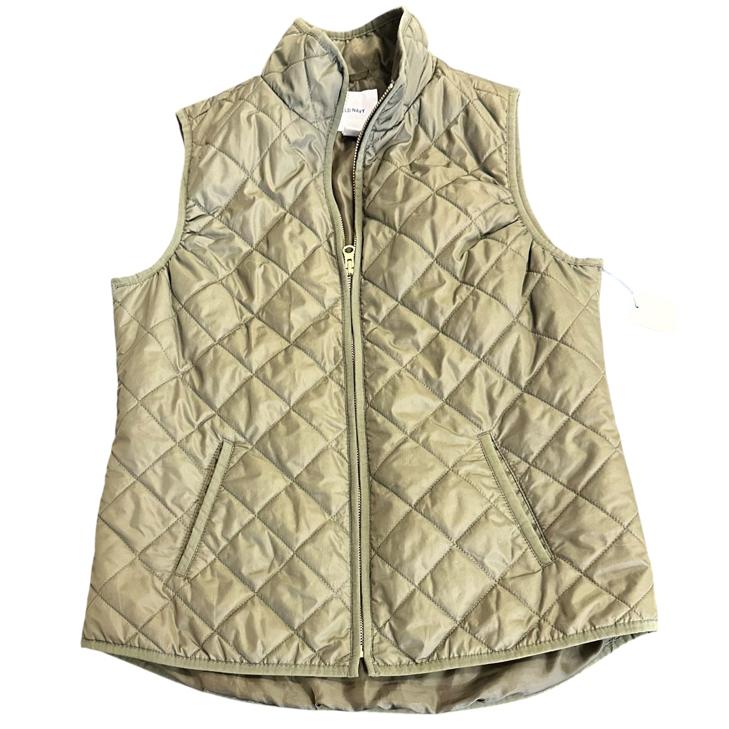 OLD NAVY GREEN PUFFER QUILTED VEST 100 MEDIUM