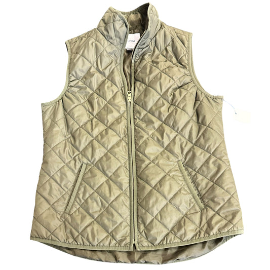 OLD NAVY GREEN PUFFER QUILTED VEST 100 MEDIUM