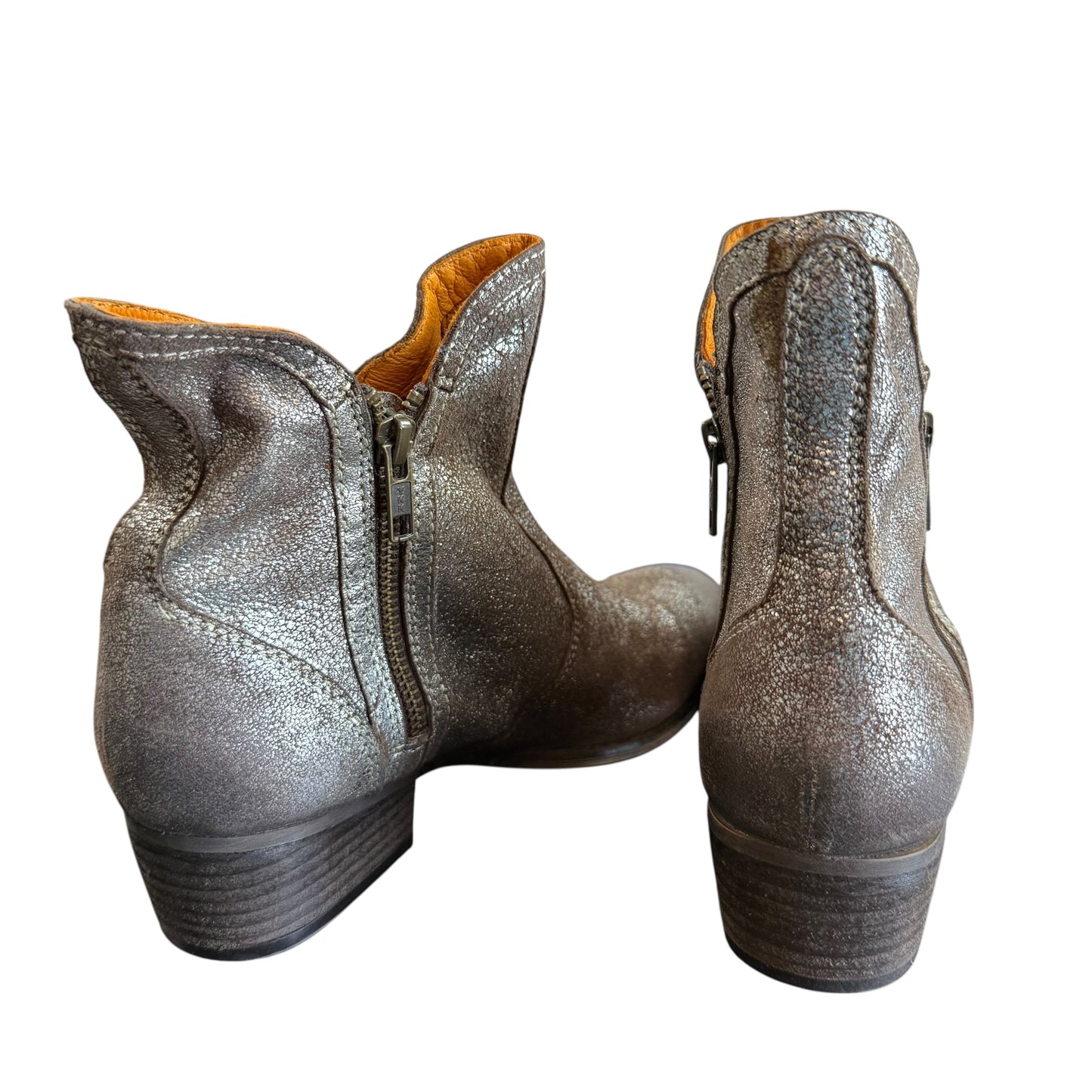 SEYCHELLES LUCKY PENNY PEWTER SILVER BOOTIES 100 SZ 7.5