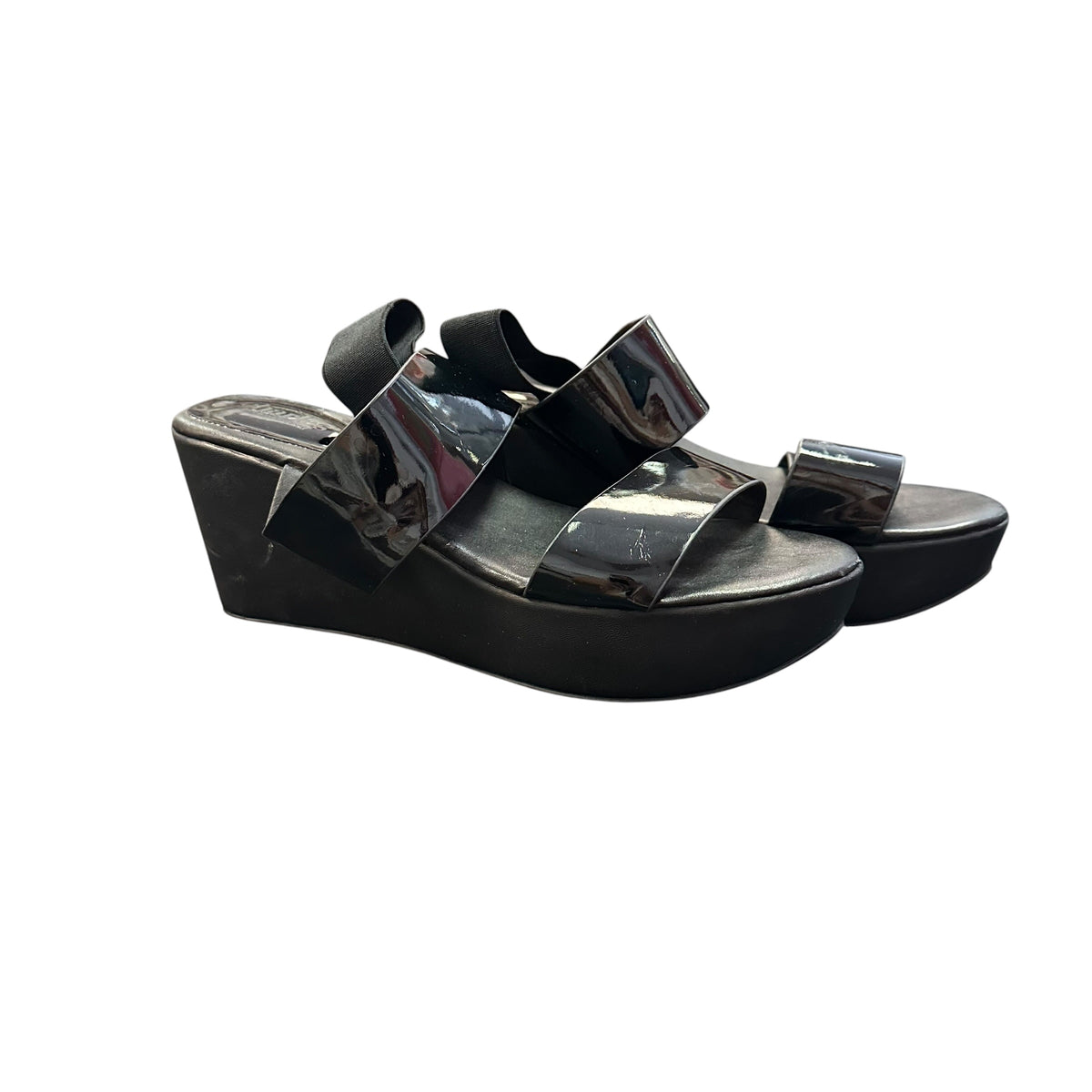 CHARLES BLACK PLATFORM SANDALS 169 SZ 7.5