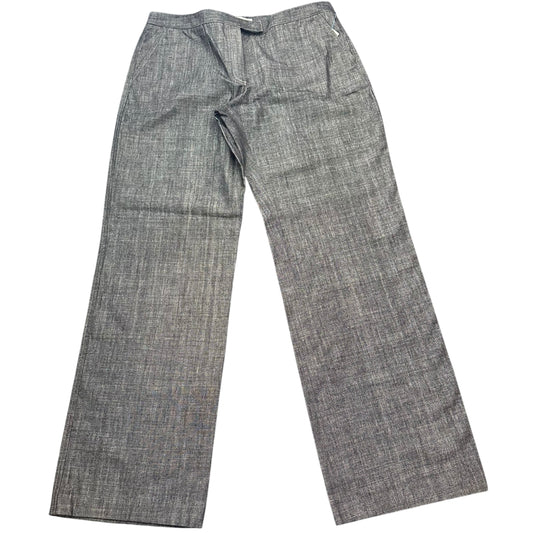 CALVIN KLEIN BLACK DENIM WIDE LEG JEANS 112 SZ 12