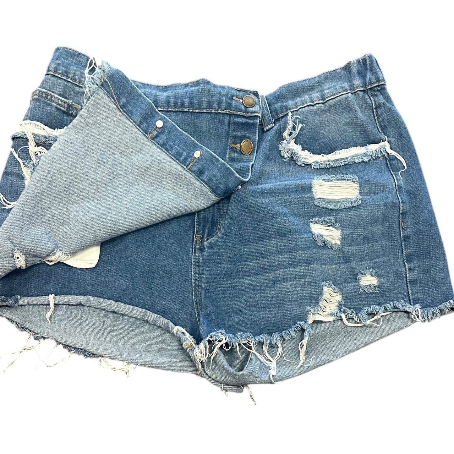 SHEIN CURVE BLUE DENIM SKORT 100 1XL