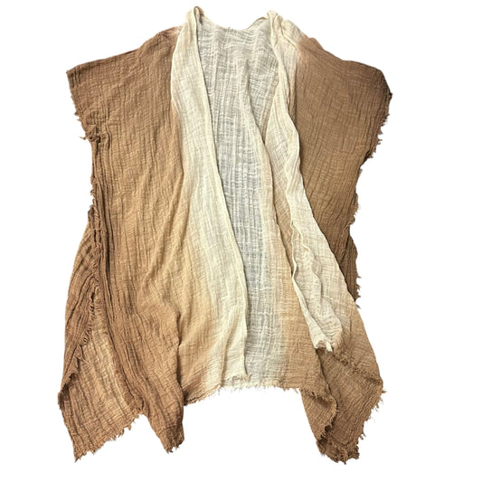 BEIGE BROWN OMBRE KIMONO BOHO 279 OS