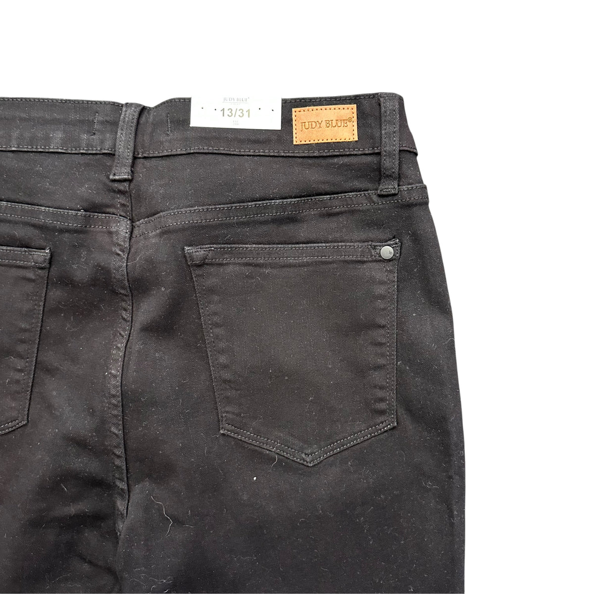 JUDY BLUE BLACK SKINNY FIT MID RISE JEANS NWT 98 SZ 13/31