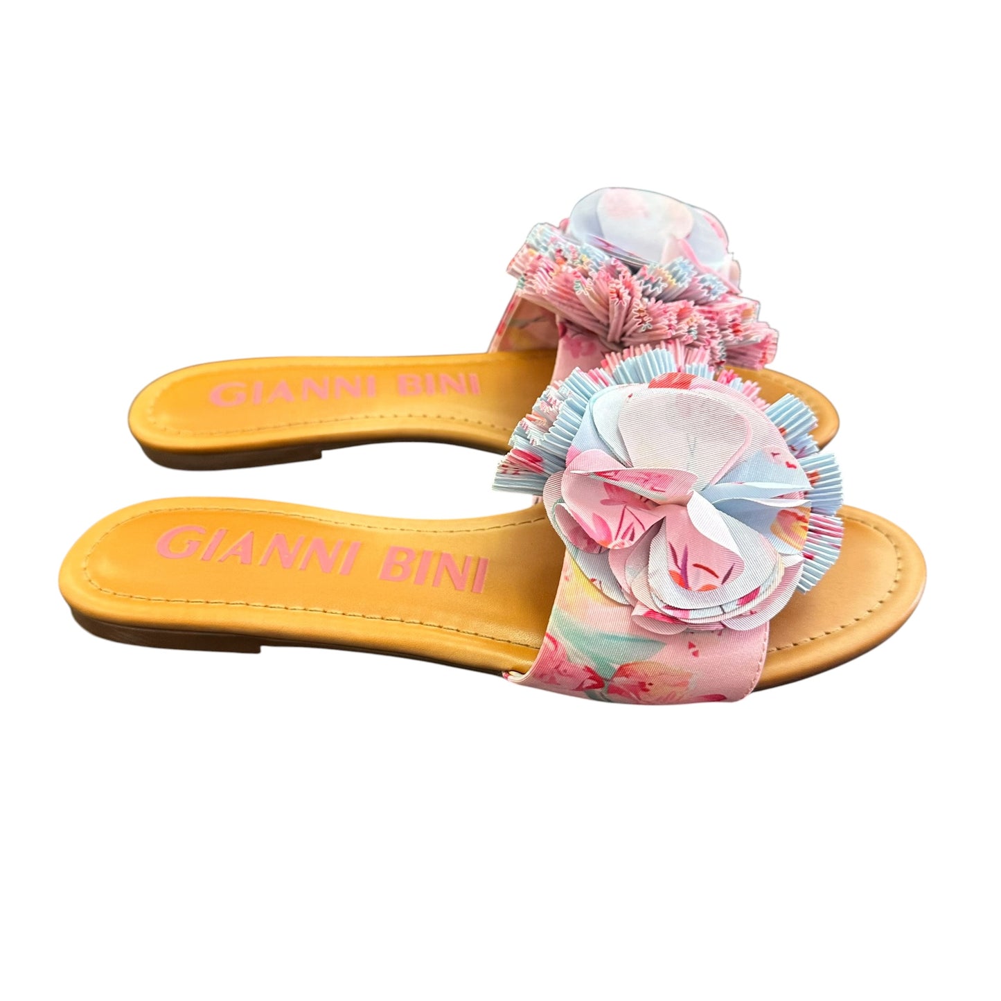 GIANNI BINI NWB ZAVEN PINK FLORAL SANDALS 215 SZ 9
