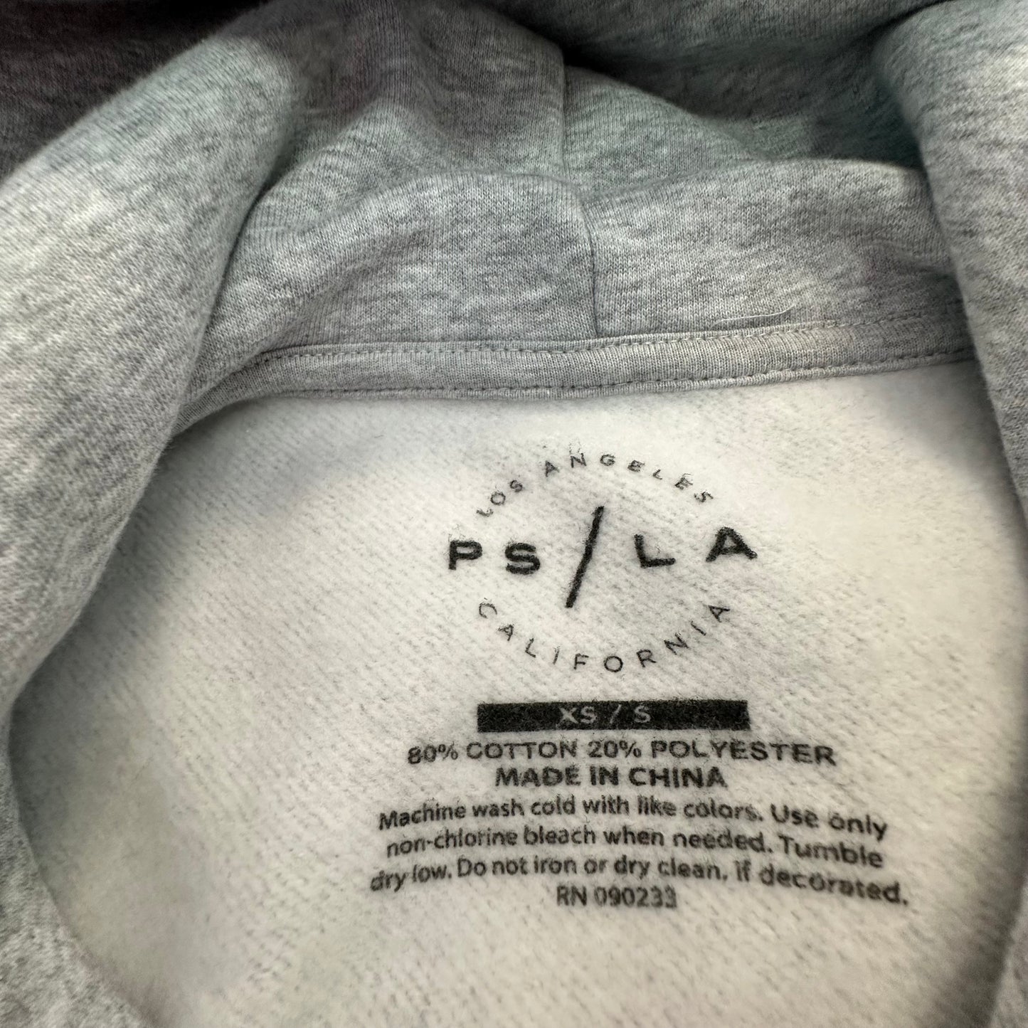 PS/LA GRAY RED BOW HOODIE 122 XS/SM
