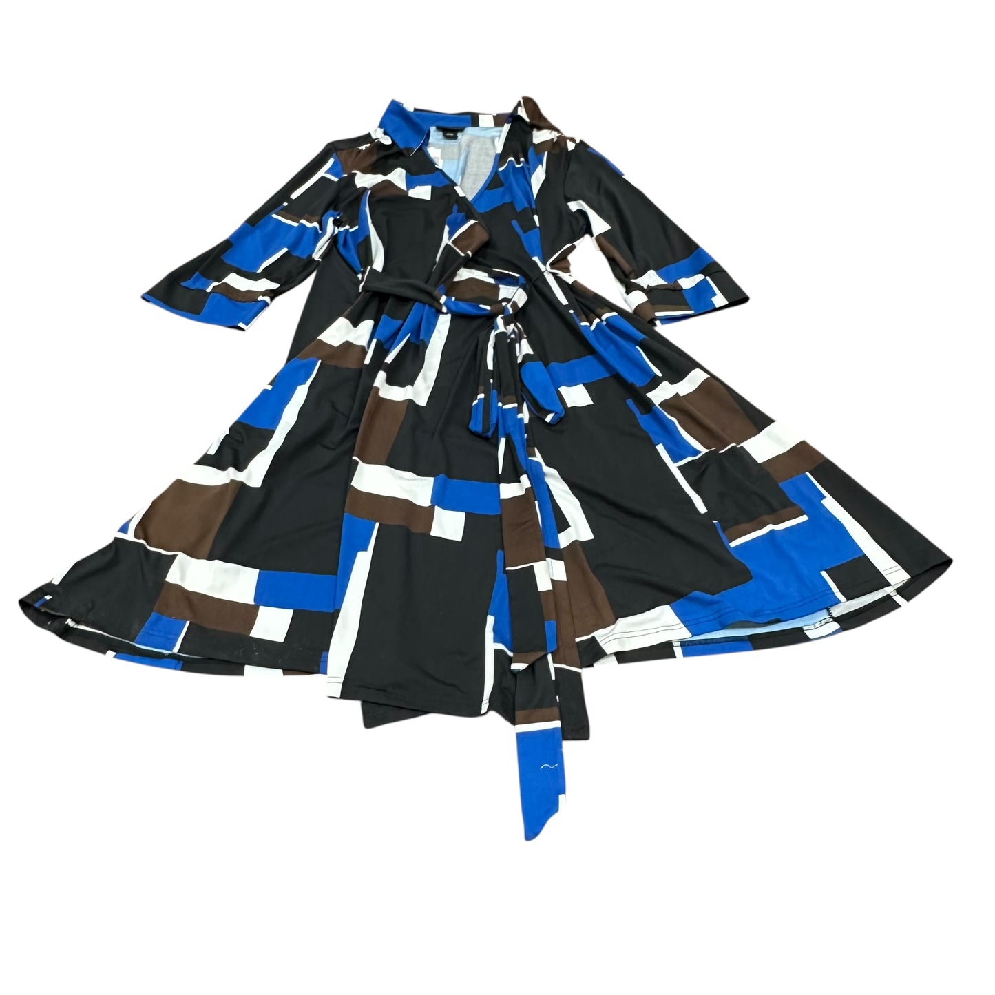 LANE BRYANT GEOMETRIC BELTED DRESS sz 18/20