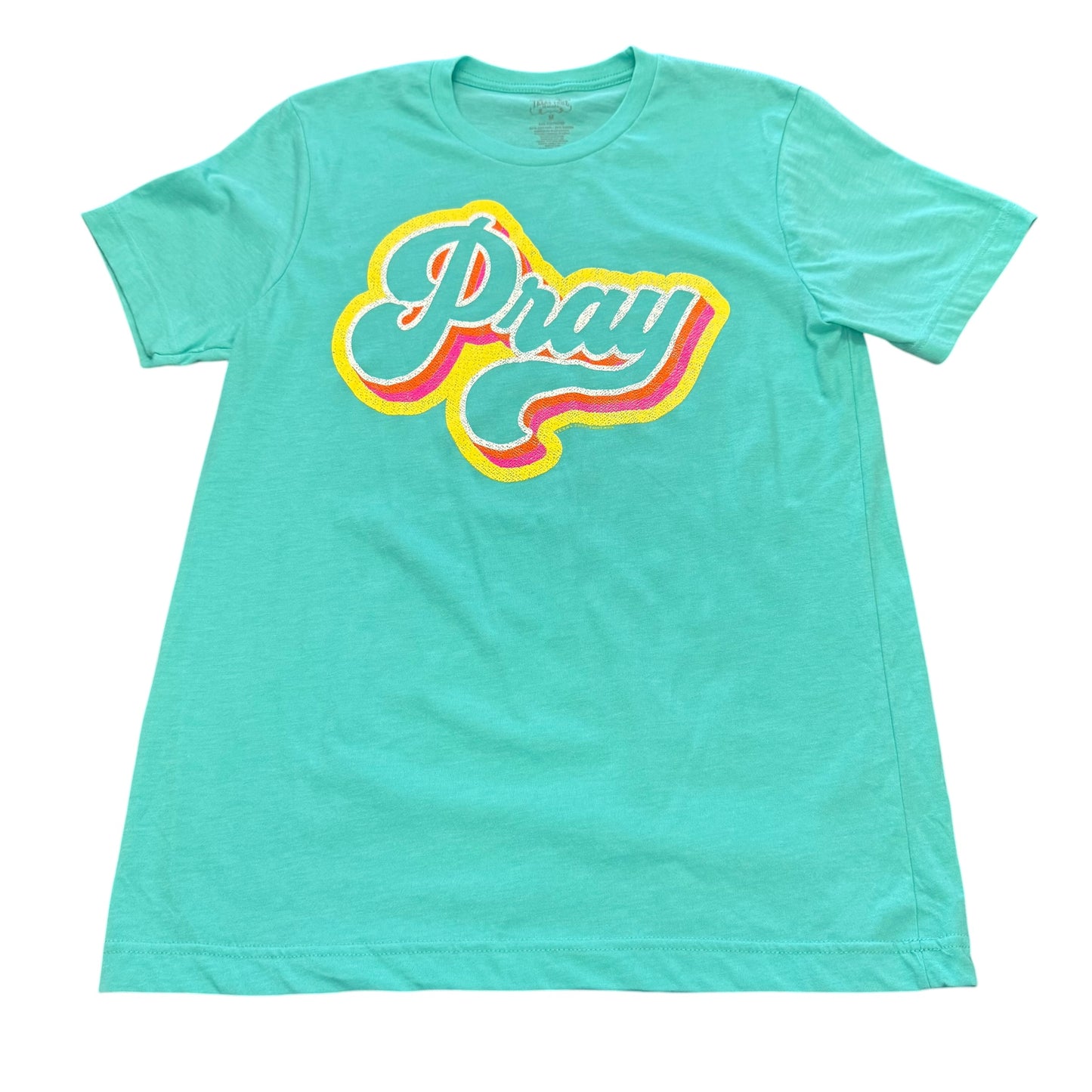 TEXAS TRUE TEAL PRAY TSHIRT 100 MEDIUM