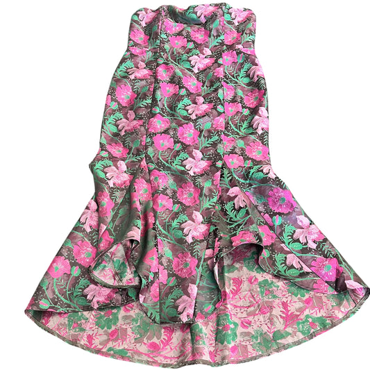 VICI FLORAL MERMAID MAXI STRAPLESS DRESS NWT 100 XL