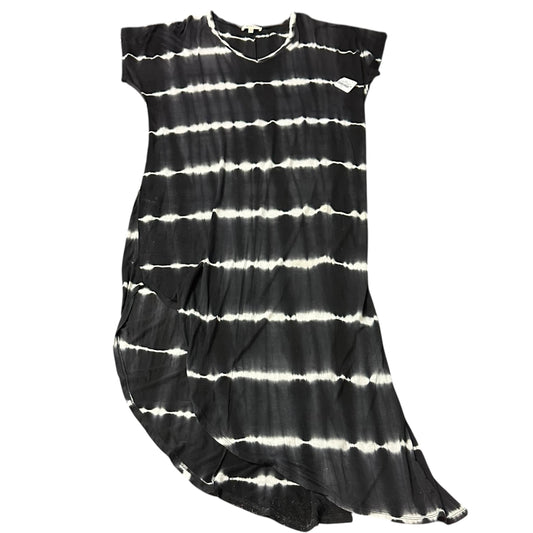 HAILEY & CO BLACK WHITE TIE DYE DRESS 279 LARGE