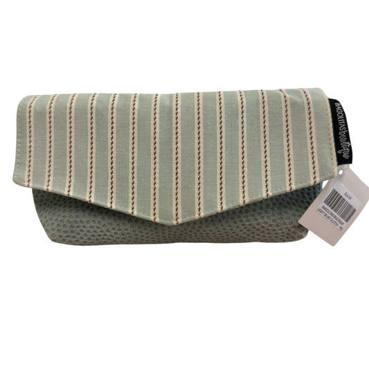 BAGOLITAS NWT FAUX SUEDE BLUE MAKE UP BAG 100