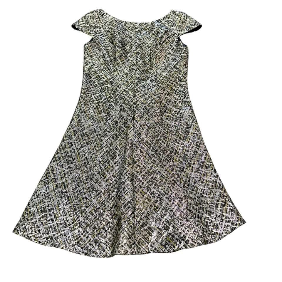 SHOSHANNA SILVER CAP SLEEVE COCKTAIL DRESS 100 Sz 4