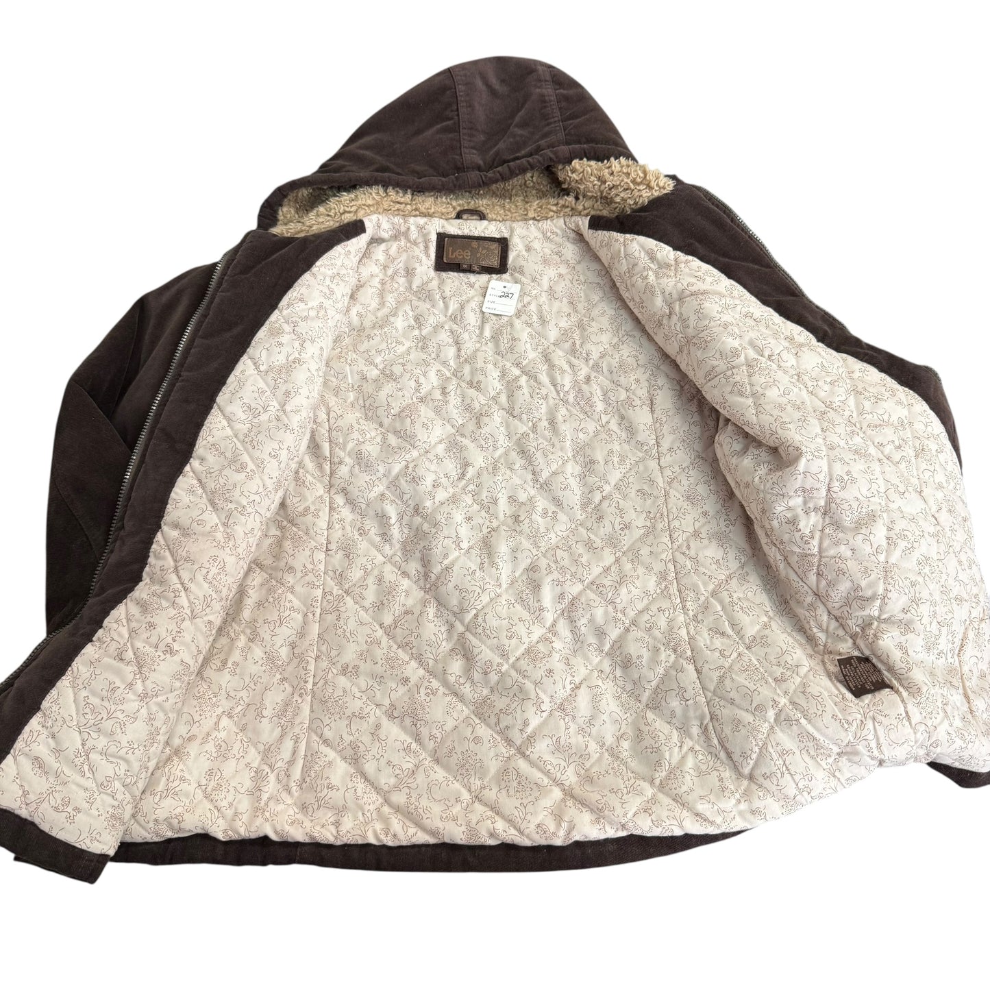 LEE BROWN HOODED JACKET 227 1X