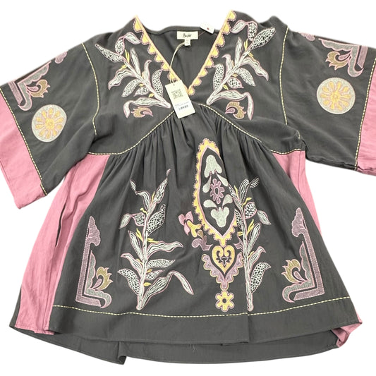 BLUE VELVET CHARCOAL BERRY MINI DRESS 26 NWT $58 M/L