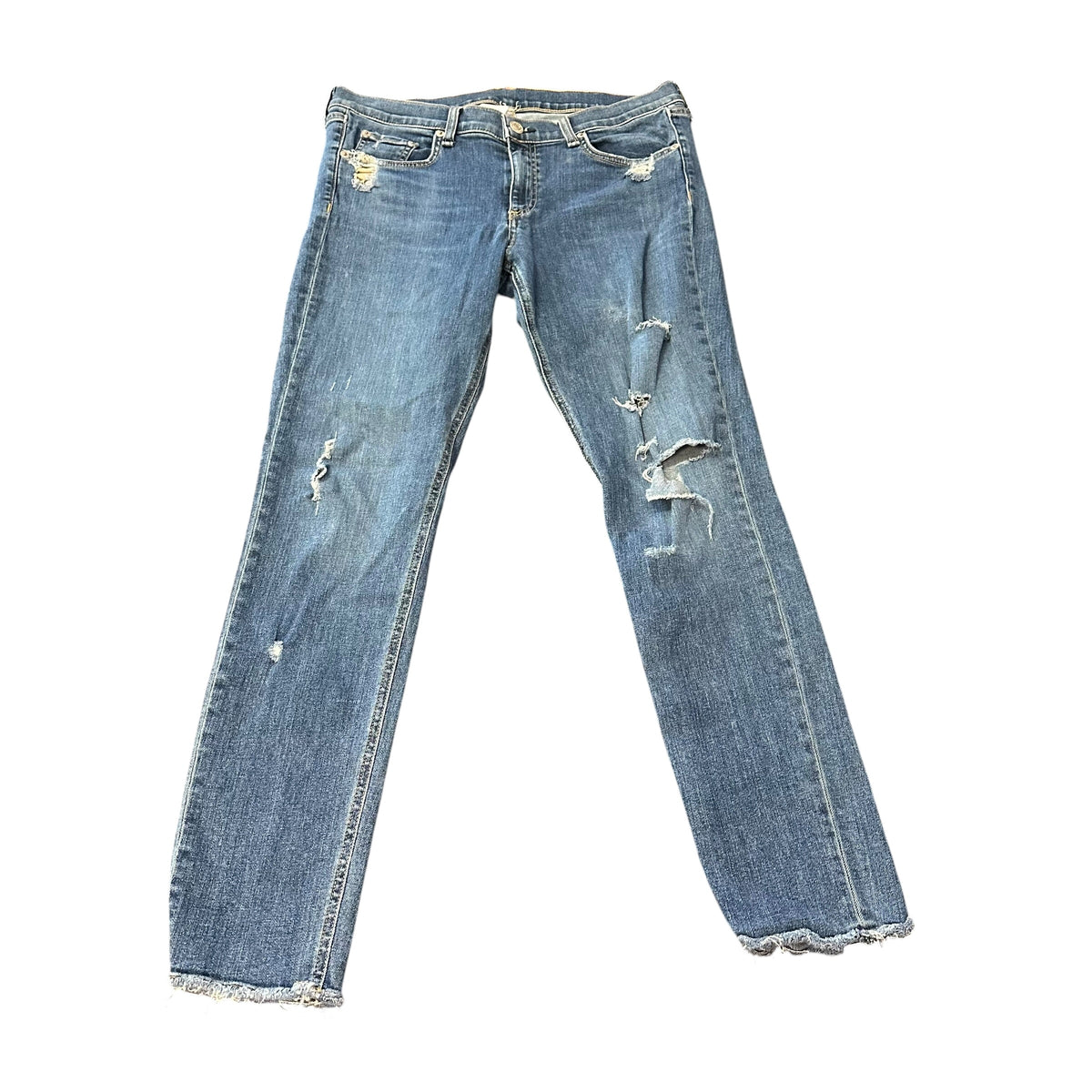 RAG & BONE DENIM BLUE JEANS DISTRESSED 91 SZ 4/6