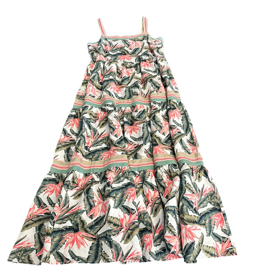 LOFT TROPICAL LINEN BLEND DRESS 256 SZ 10