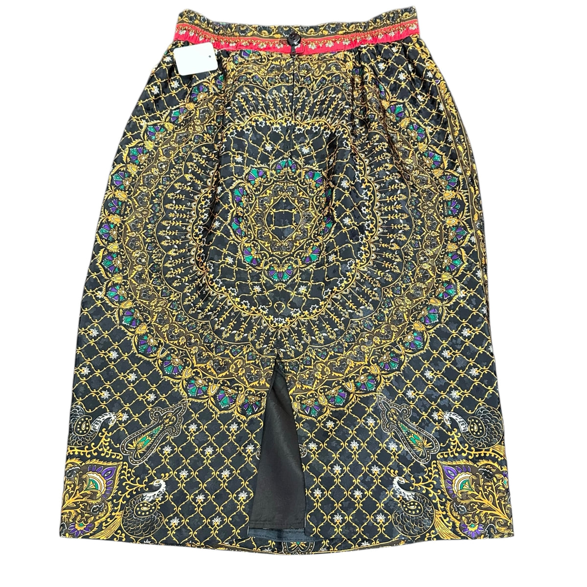 HOWARD WOLF VINTAGE SKIRT ORNATE GOLD MANDALA GEOMETRIC PRINT 289 SMALL