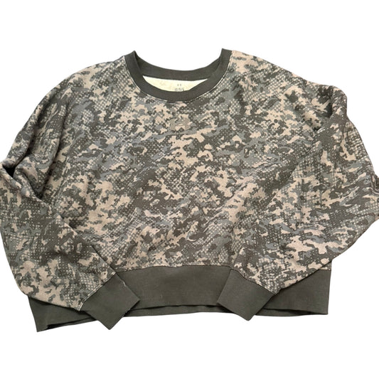 UNDER ARMOUR BLACK GRAY CAMO SWEATSHIRT 100 LARGE