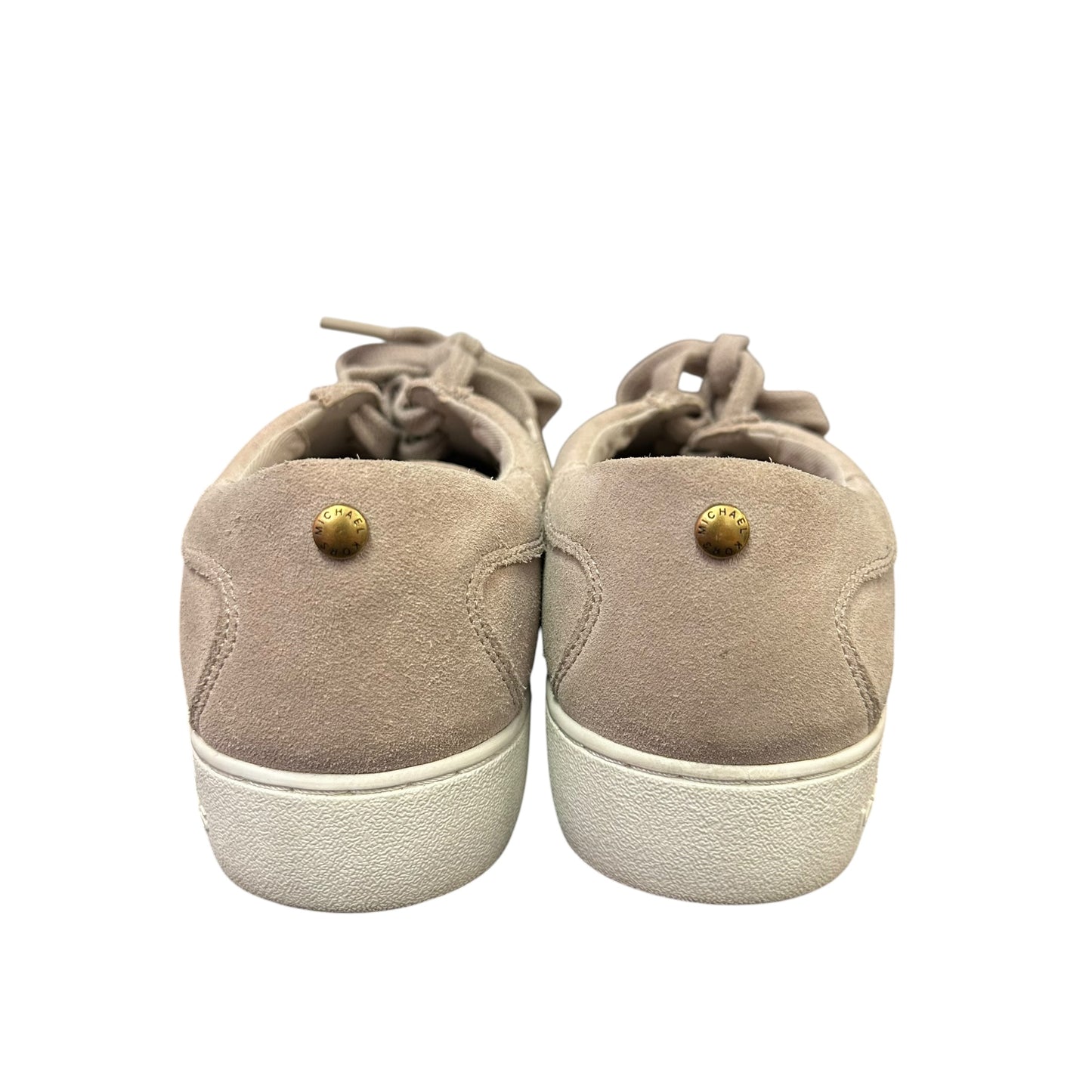 MICHAEL KORS TAUPE LEATHER SNEAKERS 44 SZ 6.5