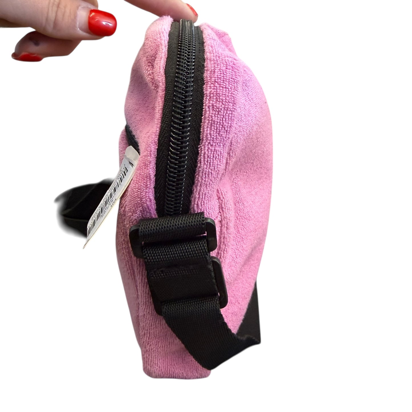PUMA PINK TERRY CLOTH CROSSBODY PURSE