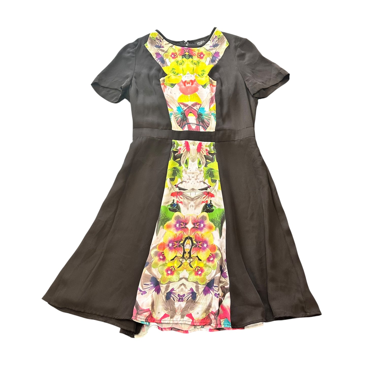 PRABAL GURUNG FOR TARGET BLACK FLORAL DRESS SZ 6