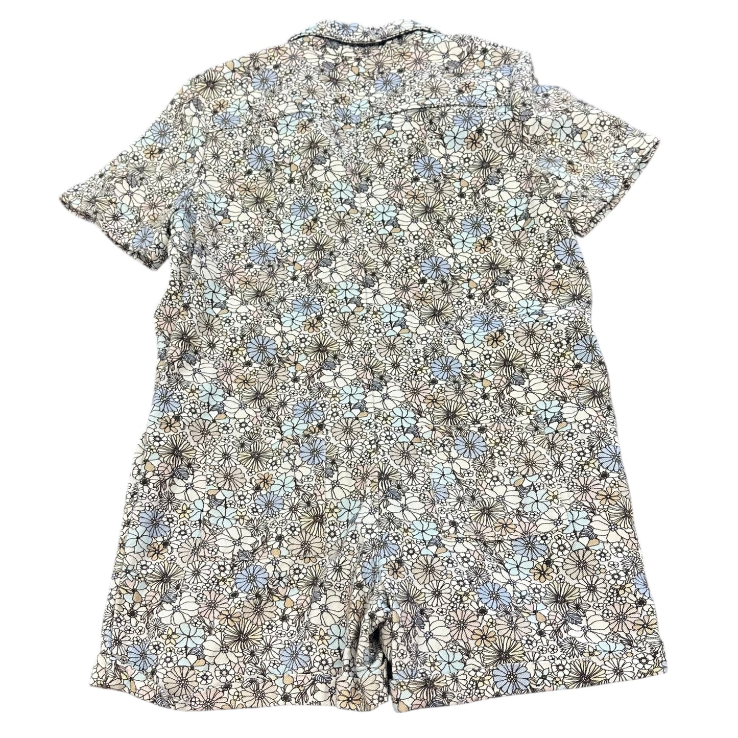 STORIA FLORAL DENIM ROMPER 100 SMALL