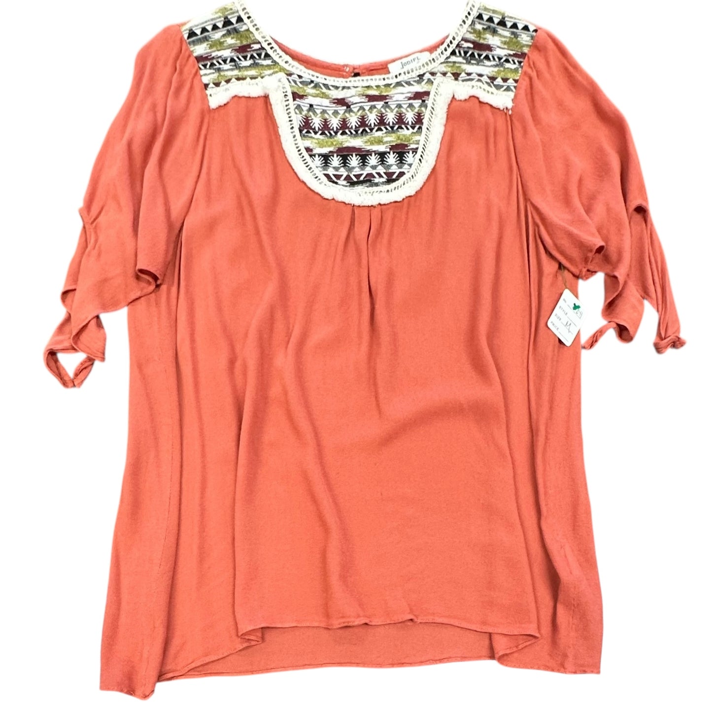 JODIFL ORANGE EMBROIDERED BLOUSE 241 MEDIUM