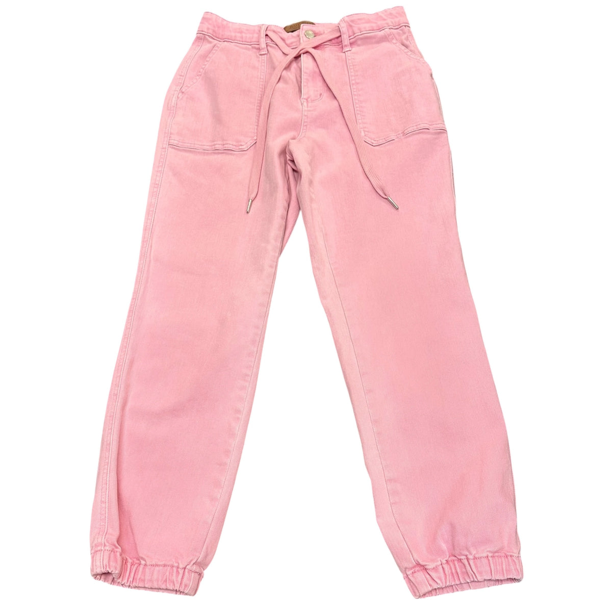 JUDY BLUE HIGH RISE PINK DENIM JOGGERS 38 SZ 5/27