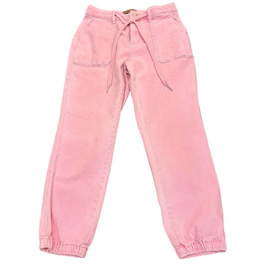 JUDY BLUE HIGH RISE PINK DENIM JOGGERS 38 SZ 5/27