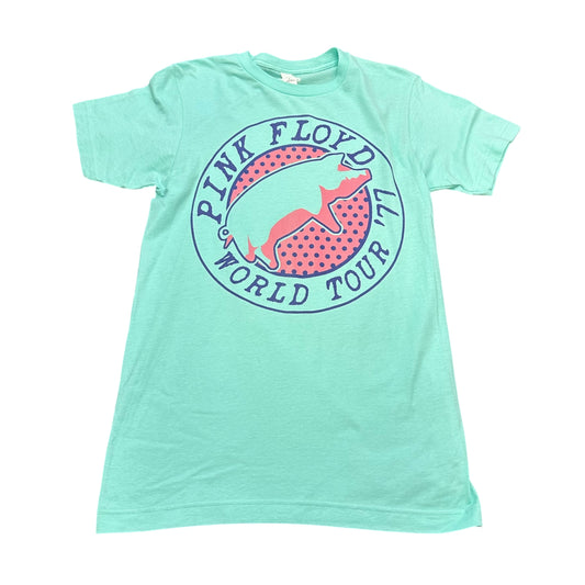 PINK FLOYD TEAL GRAPHIC T-SHIRT 100 SMALL