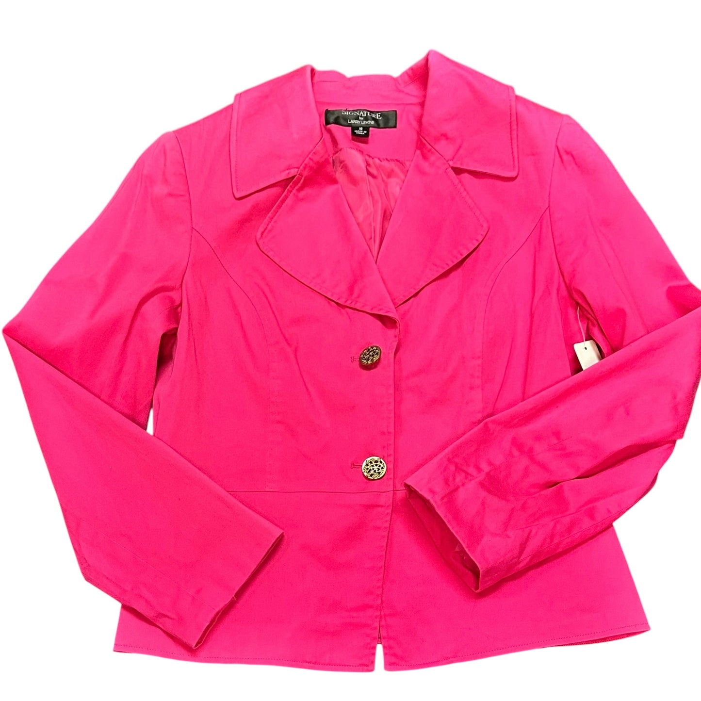 SIGNATURE BY LARRY LEVINE PINK BLAZER 112 SZ 10
