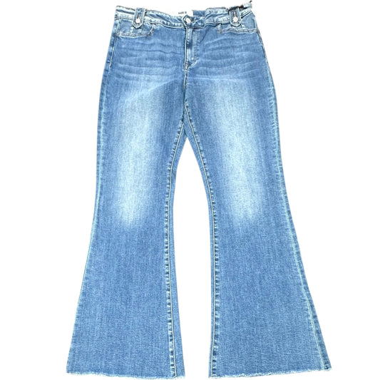 MICA DENIM HIGH RISE FLARE BLUE JEANS 100 NWT $50 SZ 12/32