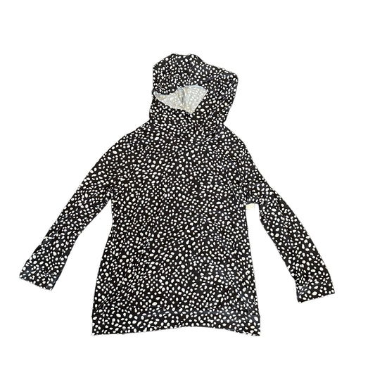 CREAM N SUGAR BLK WHITE ANIMAL HOODIE - 1X - 125