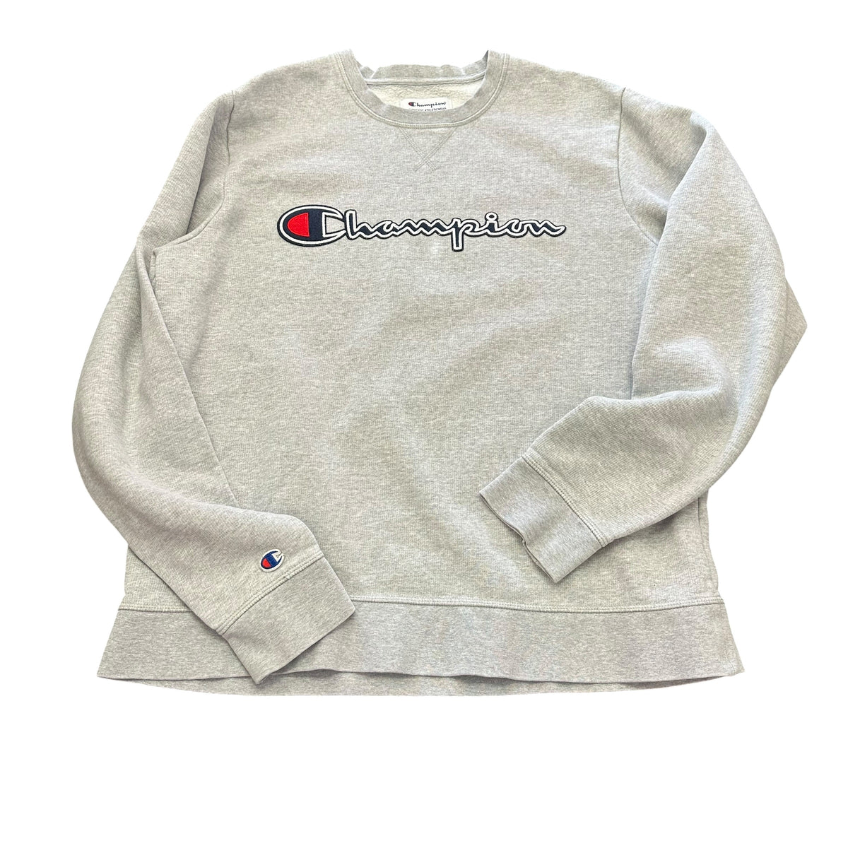 CHAMPION GRAY AUTHENTIC ATHLETIC WEAR SWEATSHIRT 100 LARGE