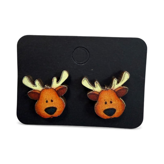 REINDEER CHRISTMAS EARRINGS 100